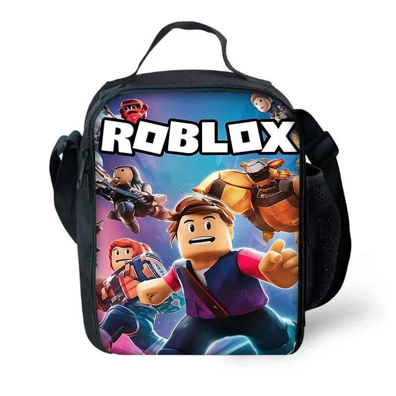 Child School Game R-RobloxS Backpack with Lunch Bags ,Pencil Bags ,School Bags for Boys Girls Best Gift - M & M Global