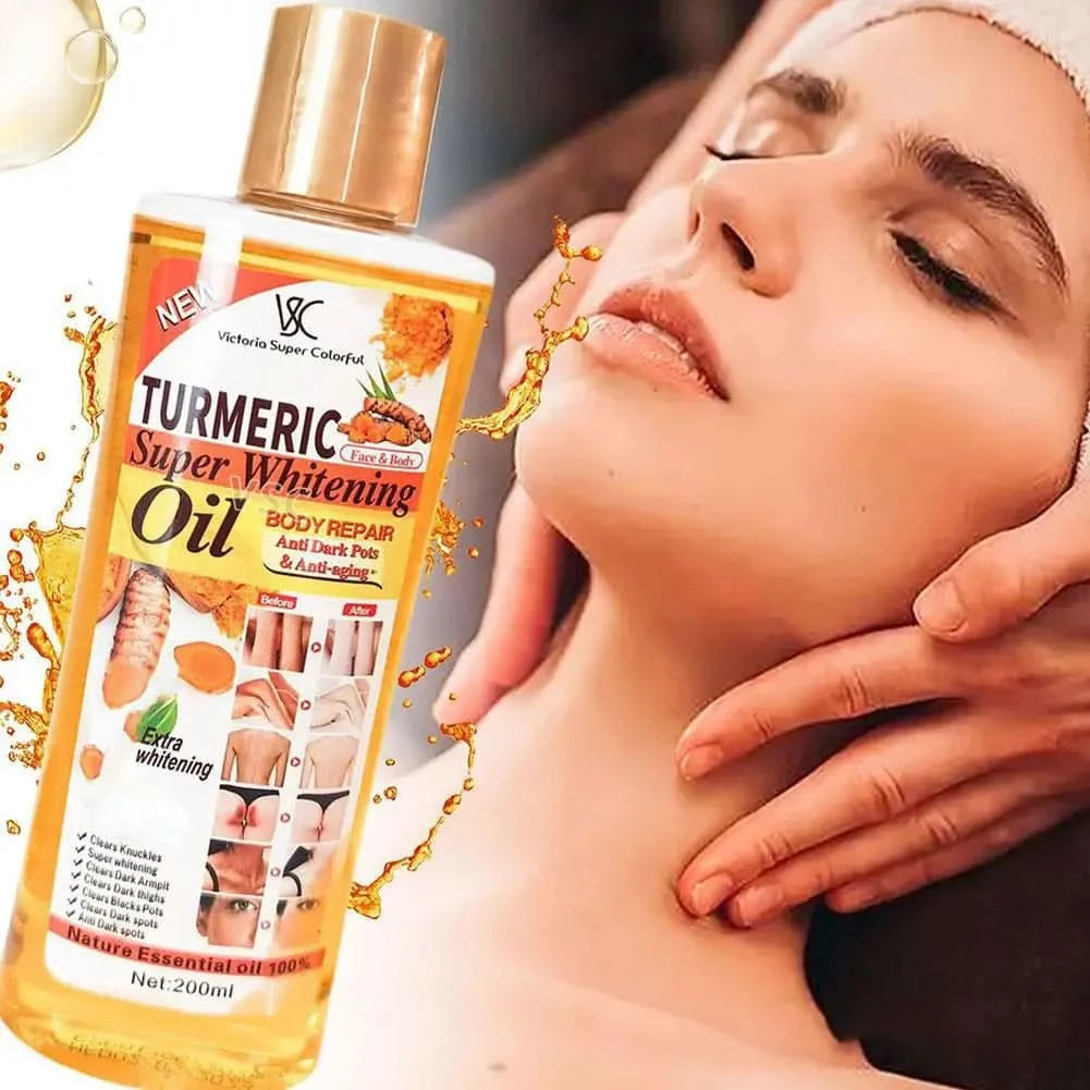 Turmeric Face Whitening Serum Turmeric Anti-oxidation Serum Turmeric Dark Spot Corrector Serum Facial Brighten Turmeric Oil Soap - M & M Global