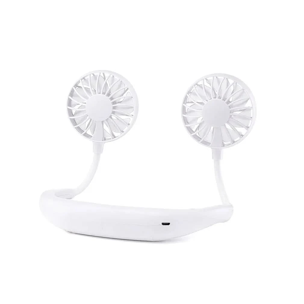 USB Charging Lazy Neck Fan Rechargeable Practical Wearable Sports Fan Convenient Outdoor Indoor Portable Fan - M & M Global