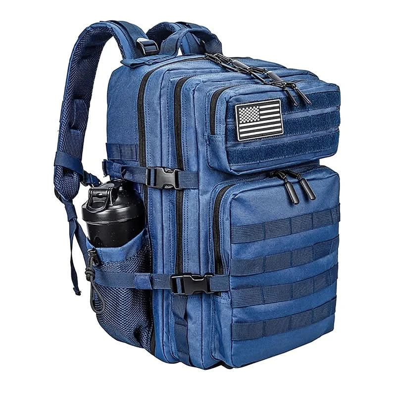 LHI 45L Tactical Backpack Waterproof Tie-Dye Sports Travel Daily Gym Rucksacks Weekend Overnight Daypack With Bottle holder - M & M Global