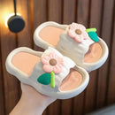 Summer New Kids Home Shoes Anti Slip Soft Sole Girls Bath Slipper Cartoon Cute Flower Bow Princess Slippers Children Beach Shoes - M & M Global