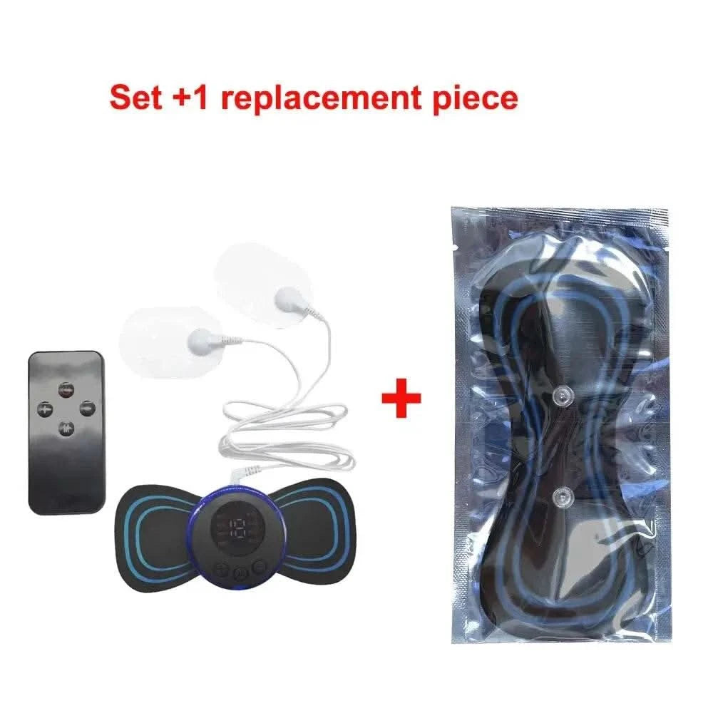 8 Modes Rechargeable Neck Massager with Remote Control EMS Low Frequency Pulse Massager For Muscle Relaxation Relief The Pain - M & M Global