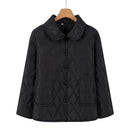 Solid Color Plus Size Seam Cotton Jacket Autumn Winter Classic 2025 Women's Clothing Zipper Sportswear Warm Long Sleeved Warm