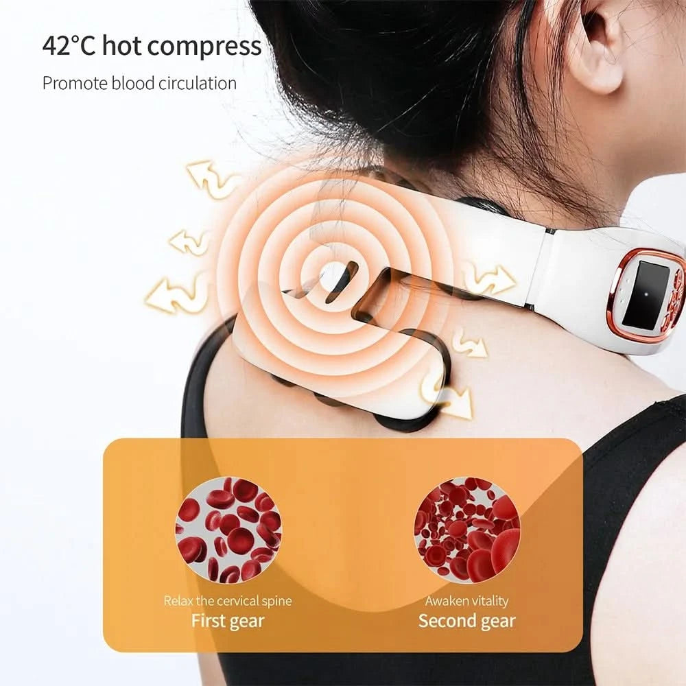 Intelligent Neck And Back Massager 6 Heads Shoulder Neck Massage Cervical masajeador Dropshipping - M & M Global
