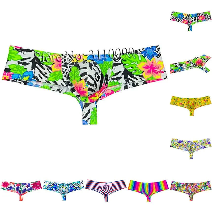 Men's Mini Cheek Boxers Half Hip Brazilain Bikini Swim Briefs Boy Underwear - M & M Global