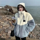 Thickened Hooded Cotton Jacket Women's Warmth Winter Coat Fleece Lined Mommy Style Outerwear Chinese Brand AE Stock
