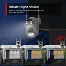 BESDER 6K 12MP Wifi Camera PTZ Dual Screen 8X Digital Zoom AI Auto Tracking Outdoor 8MP CCTV IP Camera Security Protection iCSee - M & M Global
