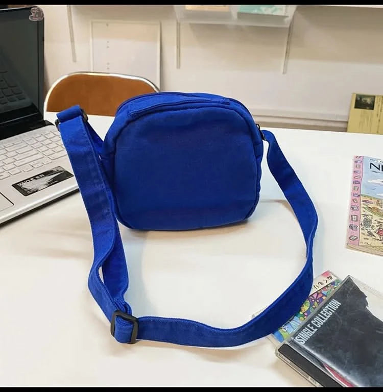 Fashion Small Canvas Crossbody Bags for Women 2025 Mini Shoulder Phone Purse Girl Student Cotton Cloth Mini Female Handbags Flap - M & M Global