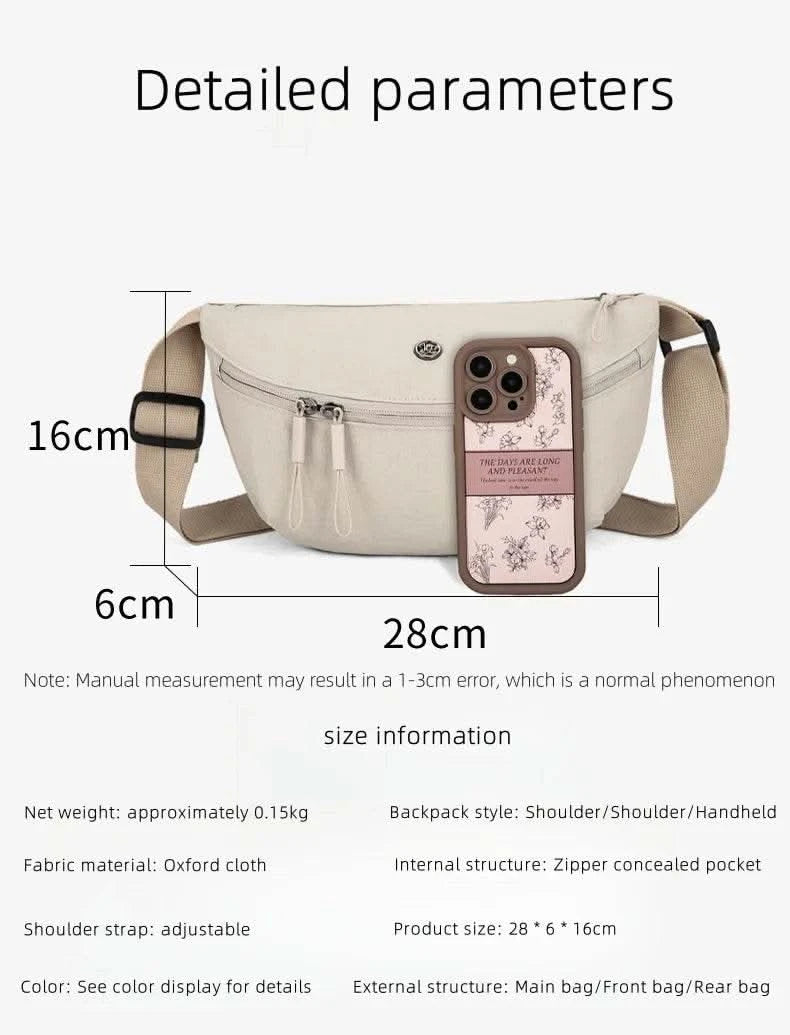 Bag Women 2025 New Korean Versatile Popular Saddle Bag Shoulder Bag Sports Commuter Crossbody Multi functional Backpack - M & M Global