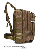 Men's Classic Tactical Backpack Travel Sports Camouflage Bag Outdoor Climbing Hunting Backpack Fishing Hiking Nylon 3P Pack Bag - M & M Global