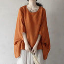 ZANZEA Women Dolman 3/4 Sleeve Blouse 2024 Summer Holiday Irregular Shirt Elegant Solid Simple Tunic Casual Loose O-neck Blusas