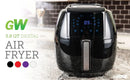 1700-Watt 5.8-QT 8-in-1 Digital Air Fryer with Recipe Book, Black - M & M Global