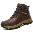 Rotating Button Steel Toe Safety Shoes For Men's Work Boots Indestructible Work Construction Pu Leather Anti Puncture Men Boots