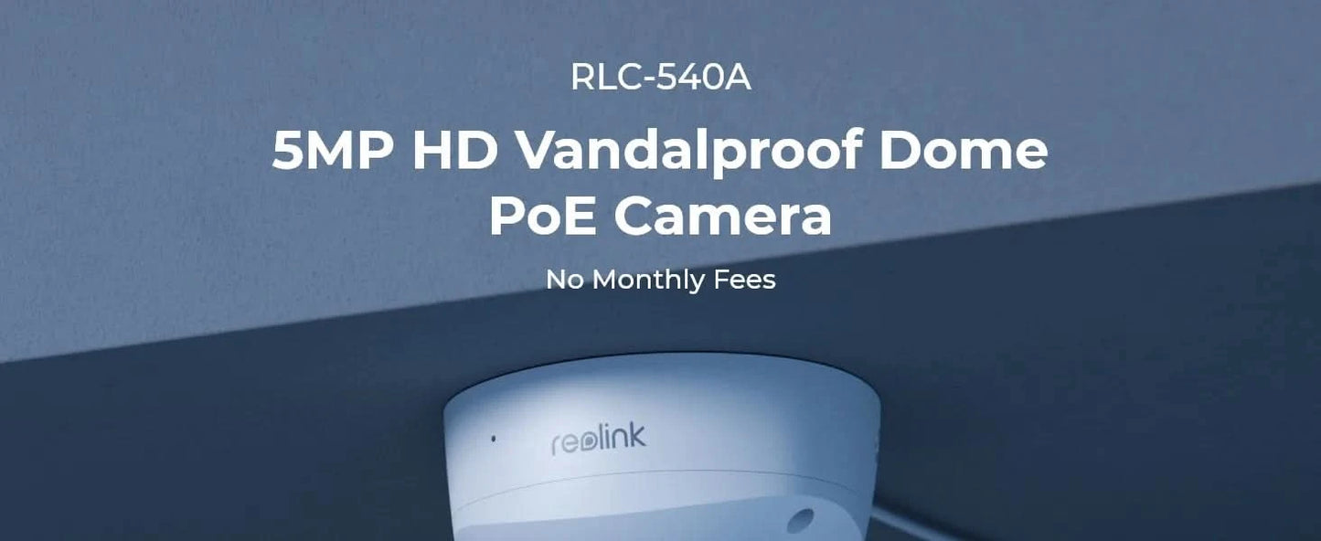Reolink 5MP IK10 Vandal-Proof PoE Security Camera 4K Outdoor Turret IP Camera 8MP IP67 Waterproof Surveillance Cameras