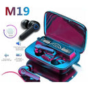 #M19 Bluetooth Headset Wireless Tws Gaming Support Noise-cancelling Touch In-ear Mini Emergency Power Bank Headset