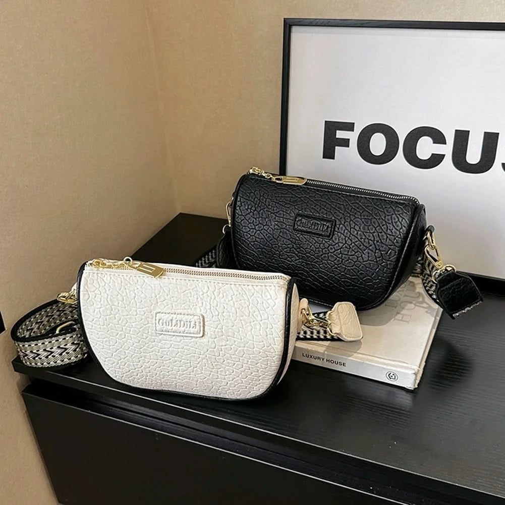 Solid Pu Leather Shoulder Bag Fashion Designer Handbags Messenger Bags For Women Casual Crossbody Bags Summer Travel Bag - M & M Global