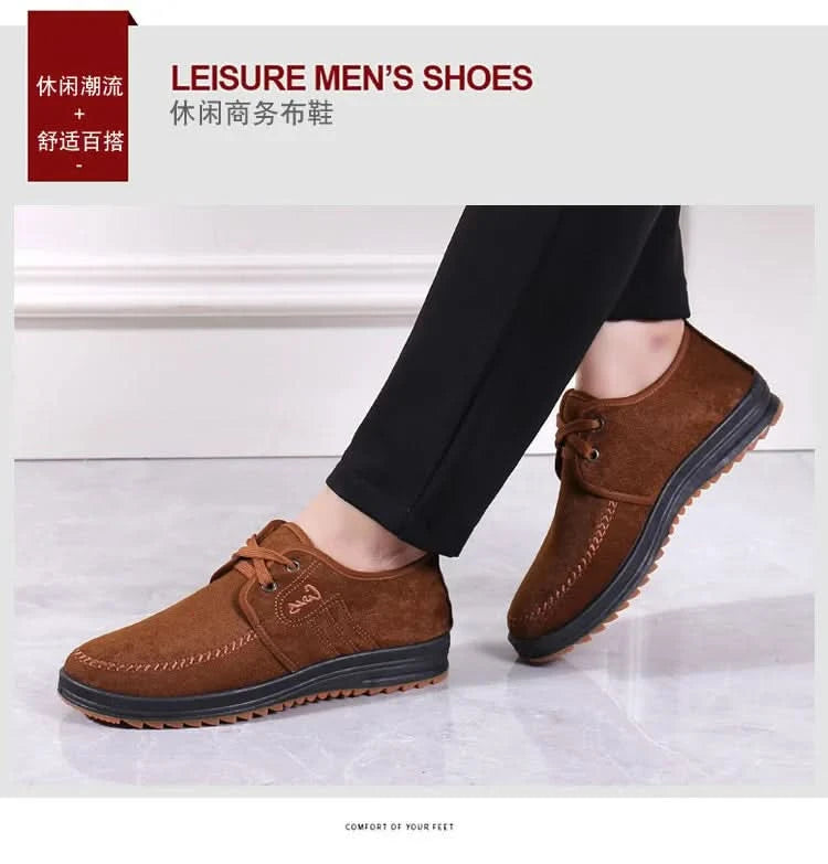 Men Casual Shoes Breathable Loafers Sneakers 2023 New Fashion Comfortable Flat Handmade Retro Leisure Loafers Shoes Men Shoes - M & M Global