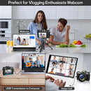 Compact Digital Photography Camera 4K WIFI Webcam Retro Vlog Recorder YouTube 64MP Camcorder 3 Inch Flip Screen Wide Angle Lens - M & M Global