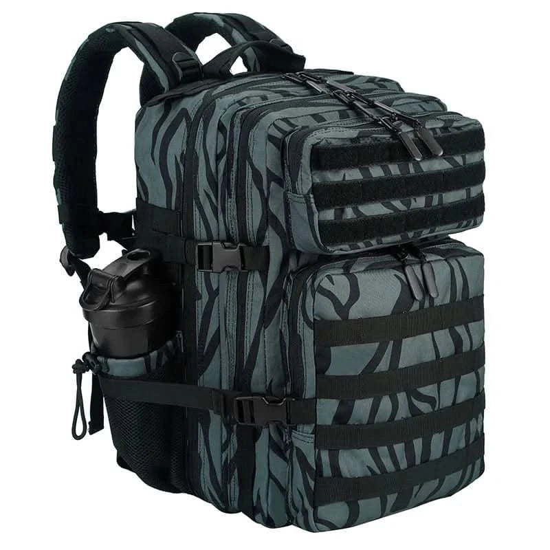 LHI 45L Tactical Backpack for Men and Women Large Athlete Gym Bag Outdoor Sports Hiking Survival Rucksack with Bottle Holder - M & M Global