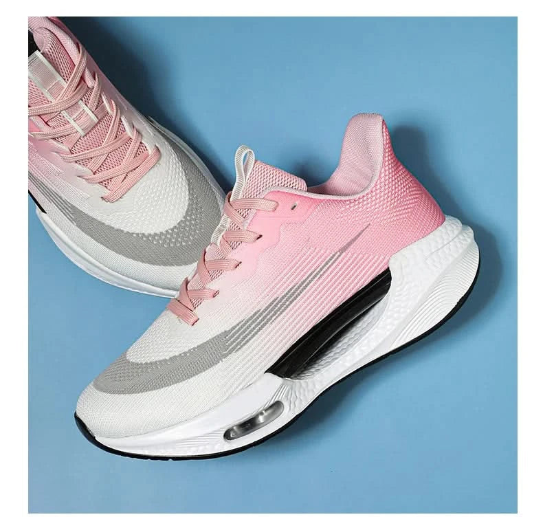 Men Running Sneaker Air Cushion Marathon Running Shoes Breathable Runner Trainers Women Platform Sports Shoes Speciality Sneaker - M & M Global