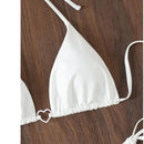 Sexy PU Bikinis 2025 Women's Swimwear Female Swimsuit For Swimming Wear Bathing Suits Brazilian Bikini Set Beachwear Pool Bather - M & M Global