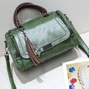 Yogodlns Tassel Decor Handbag, Women's Large Capacity Shoulder Bag, Fashion Zipper Crossbody Bag With Removable Strap - M & M Global