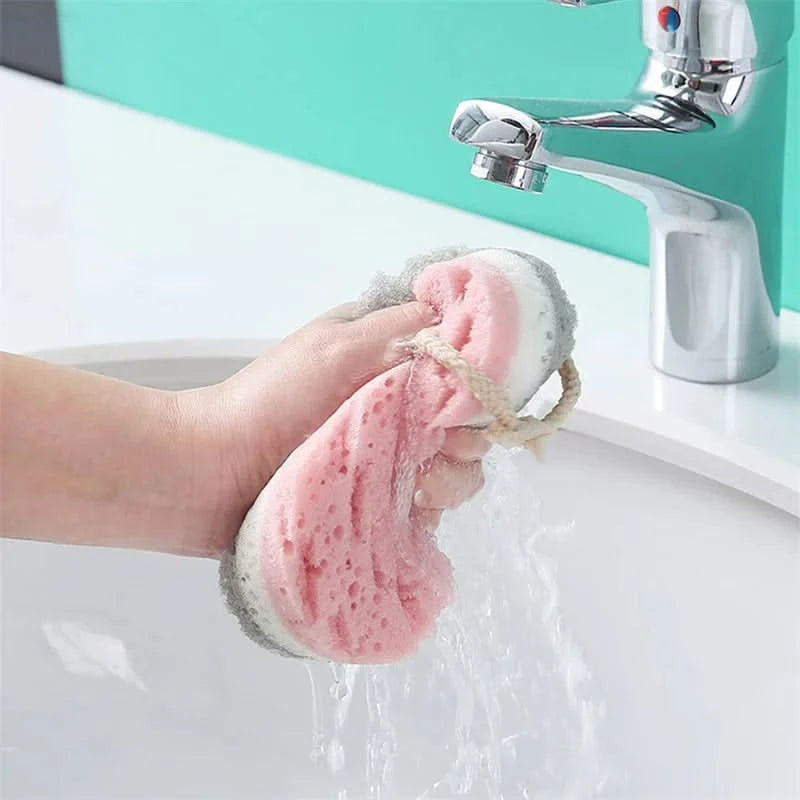 Soft Sponge Body Scrubber Bath Exfoliating Scrub Sponge Shower Brush Body Skin Cleaner Dead Skin Remover - M & M Global