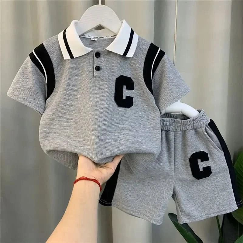 New Summer Baby Girl Clothes Suit Children Boys Fashion T-Shirt Shorts 2Pcs/Sets Toddler Casual Sports Costume Kids Tracksuits - M & M Global