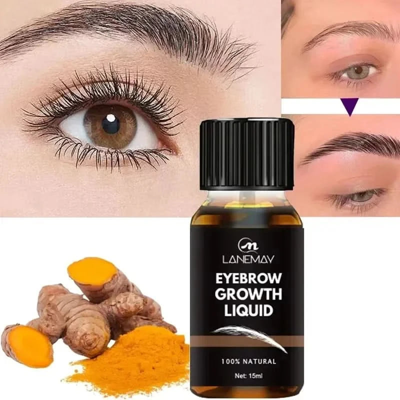 Eyebrow Growth Serum Eyelash Hair Growth Anti Hairs Loss Product Prevent Baldness Fuller Thicker Lengthening Eyebrow Makeup - M & M Global