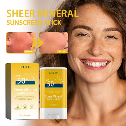 Sunscreen Cream Stick SPF 50+ UV Protective Anti Oxidant Sun Block Isolation Cream Water Proof Thin and Light Korea Cosmetics - M & M Global