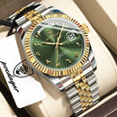POEDAGAR Fashion High Quality Men Clock Waterproof Date Week Watch For Man Stainless Steel Luxury Quartz Men's Watches Reloj+Box