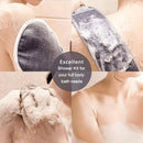 3 PCS Three-piece Bath Set, Rub Bath and Bath Artifact, Household Long Rub Back Towel, Bath Gloves, Bath Flower Set - M & M Global