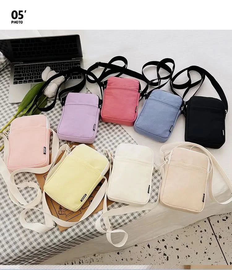 New Fashion Mobile Phone Bag Women's Messenger Bag All-match Mini Small Crossbody Bag Hanging Neck Coin Purse Vertical Handbag - M & M Global