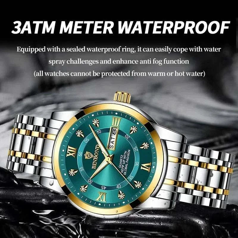 Casual Business Movement Fashion Quartz Wristwatches Gold Diamond Clock Men Luxury Watch Automatic Watches Mens Gifts Relojes - M & M Global