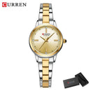 CURREN-Women's Simple Dial Wristwatch, Elegant and Charming Bracelet Quart Watches for Lady, Fashion Brand - M & M Global