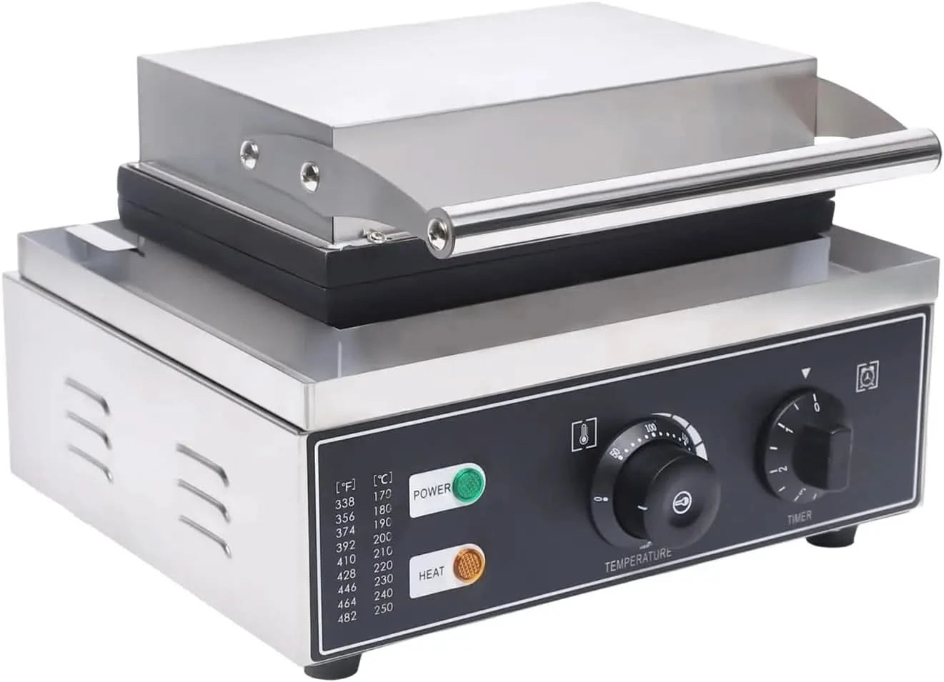 Commercial Donut Pancakes Maker Machine Non Stick Surface Double Sided Heating Two Knobs Versatility Control Temperature Time In - M & M Global