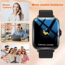 2025 new smart watch, Bluetooth call, message reminder, music playback, shutter control, weather forecast, unisex