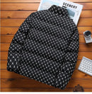 Autumn/Winter Fashion Trend Printed Large Size Coat Men's Casual Relaxed Comfortable High Quality Cotton-Padded Jacket
