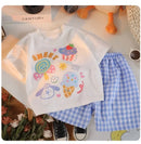 Cartoon Baby Boys and Girls Animals Clothing Sets Summer Short Sleeve Cotton Tops +Shorts PCS Casual - M & M Global