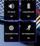 Lenovo LP75 Sports Wireless Earphones with Mics,Button Control, LED Power Display,Hifi Stereo Sound Bluetooth 5.3 TWS Headphones - M & M Global