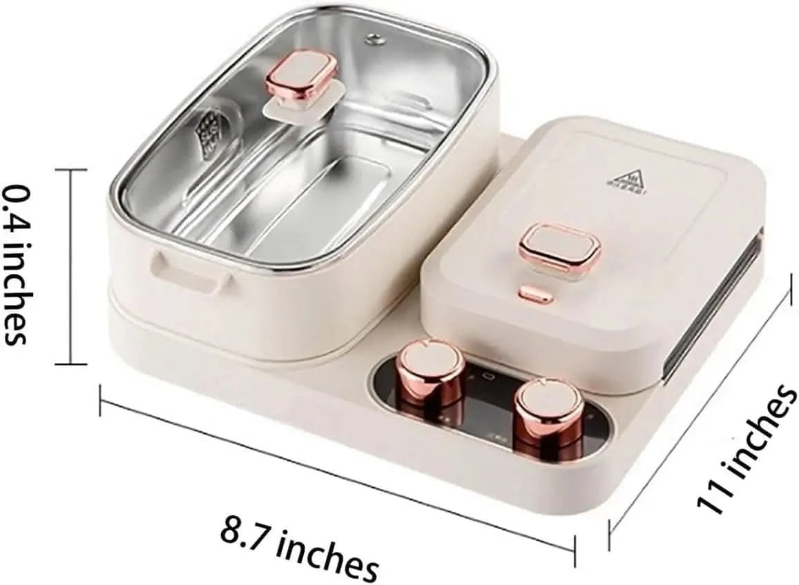 kitchen Gadgets 3 in 1 Breakfast Counter, Electric Mini Waffle Maker, Toast Maker, Breakfast Sandwich Maker, Home Breakfast Make - M & M Global