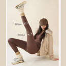 2025 New Women's Sharkskin Pants Winter Elastic Slim Thin Leg Yoga Leggings Female High Waist Thicken Plus Velvet Warm Leggings