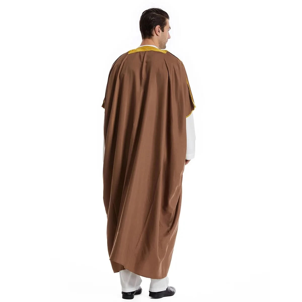 Muslim Arab Men Thobe Thawb Caftan Eid Jubba Thobe Mens Cardigan Abaya Long Dress Ramadan Robe Saudi Arab Musulman Caftan Dubai - M & M Global