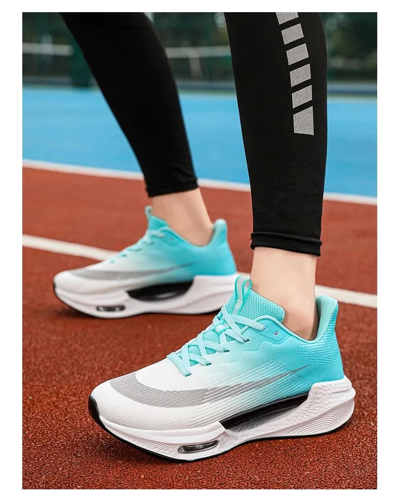Men Running Sneaker Air Cushion Marathon Running Shoes Breathable Runner Trainers Women Platform Sports Shoes Speciality Sneaker - M & M Global