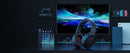 BINNUNE 2.4G Wireless Gaming Headset for PS5 PS4 PC NS Bluetooth USB Gamer Headphones with Noise Canceling Mic Work Earpones