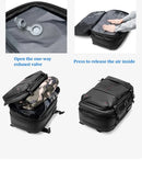 Travel Men 17 inch Laptop Backpack vacuum compression Backpack Business Large Capacity school Backpack expand outdoor backpack - M & M Global