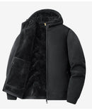 Men's Warm Jacket, Sports Hooded Sweatshirt, Oligon Fabric Coat, High-quality Design, Warm Coat with Fashionable Hood 2025 New