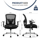 JHK Ergonomic Mesh Backrest Lumbar Support Office Chair Adjustable Height  3D Armrest Comfortable Sponge Cushion Gaming Chairs