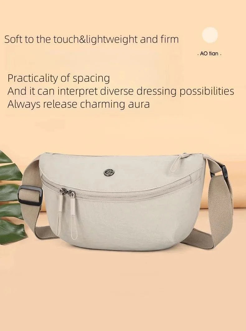 Bag Women 2025 New Korean Versatile Popular Saddle Bag Shoulder Bag Sports Commuter Crossbody Multi functional Backpack - M & M Global