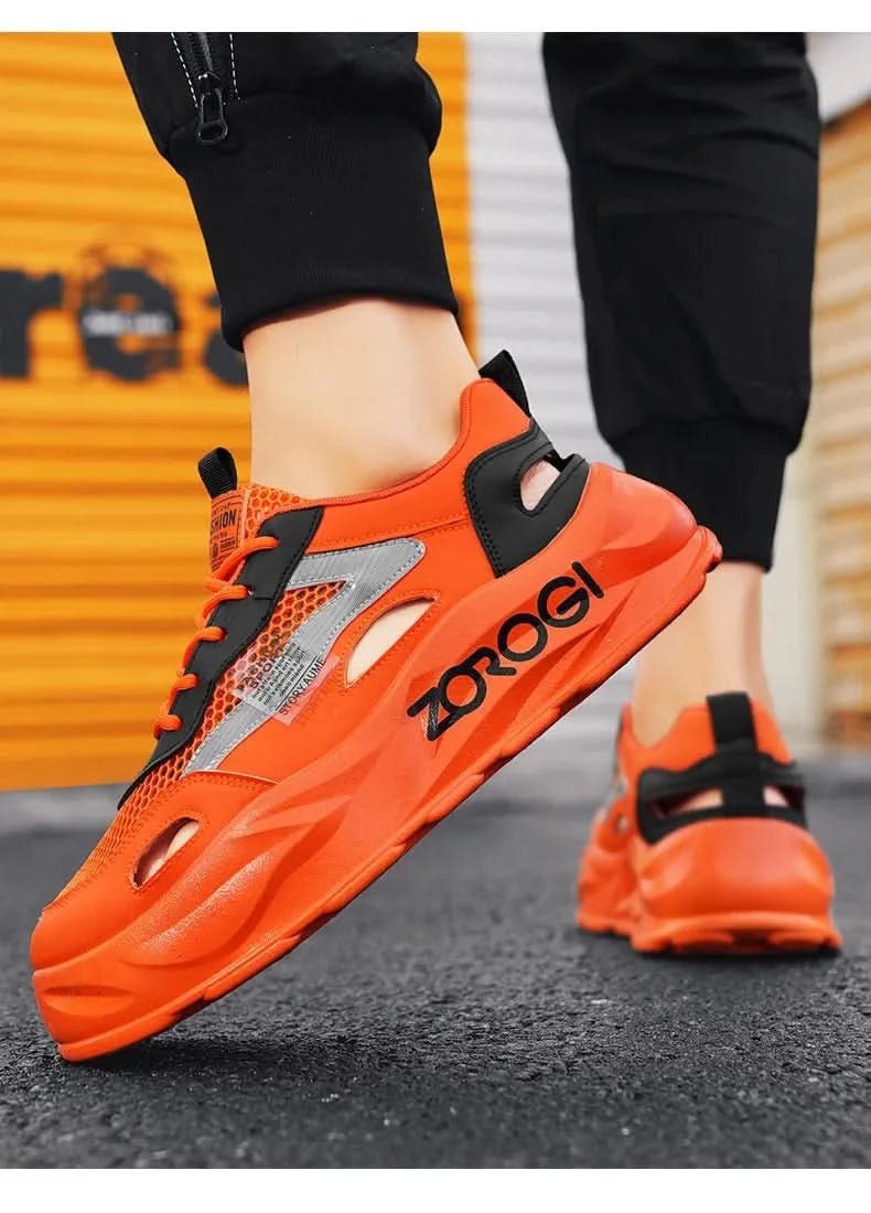 New Summer Men Shoes Breathable Outdoor Sneakers Platform Casual Sneakers Running Shoes Hollow out Sandals Zapatillas Hombre - M & M Global